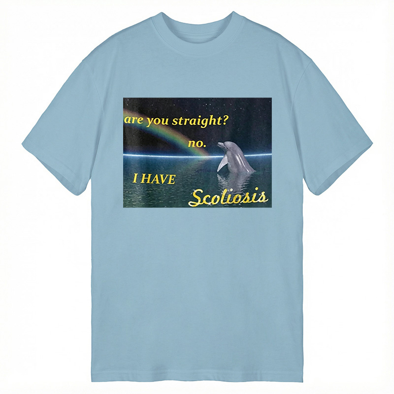 Modecanvas I Have Scoliosis Funny DTG Printing Classic T-Shirt-modecanvas