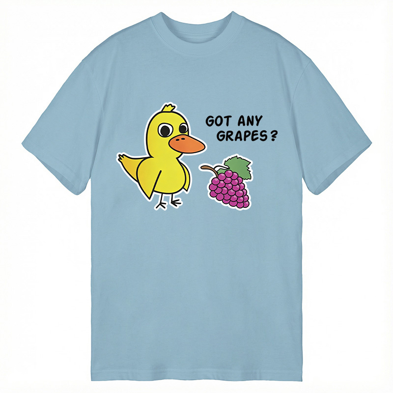 Modecanvas Got Any Grapes Duck Song DTG Printing Classic T-Shirt-modecanvas