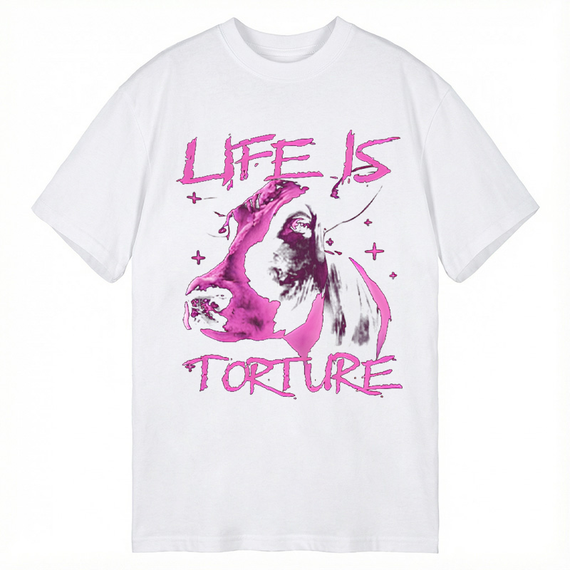 Modecanvas Life is Torture Funny DTG Printing Classic T-Shirt-modecanvas