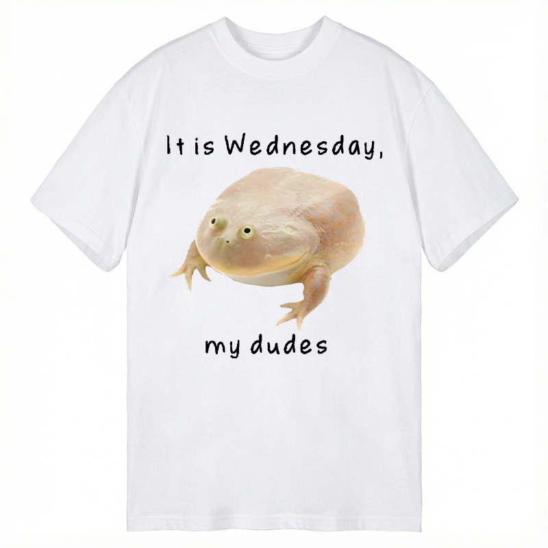 Modecanvas It's Wednesday my dudes DTG Printing Classic T-Shirt-modecanvas