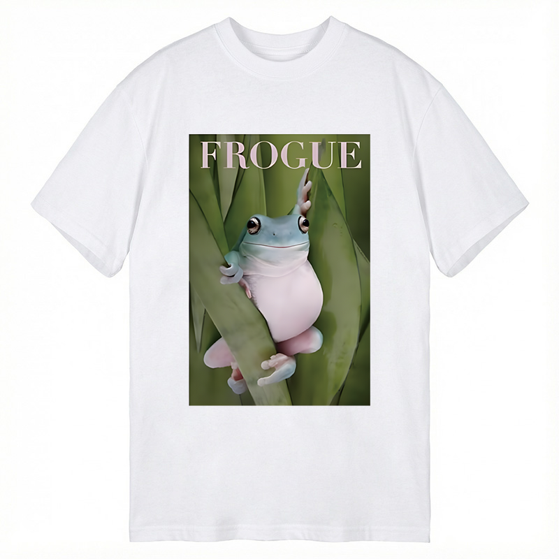 Modecanvas Frogue Internet Meme DTG Printing Classic T-Shirt-modecanvas