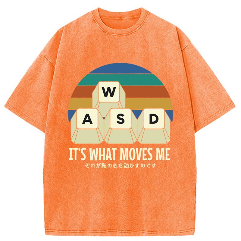 Modecanvas WASD PC Gamer DTG Printing Washed T-Shirt