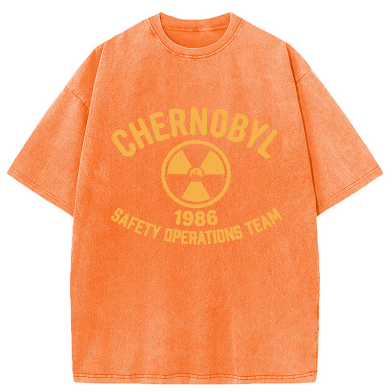 Modecanvas Chernobyl 1986 DTG Printing Washed T-Shirt