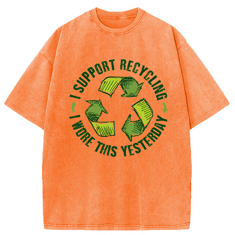 Modecanvas Eco Humor DTG Printing Washed T-Shirt