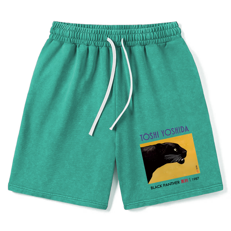Modecanvas Black Panther Washed Shorts