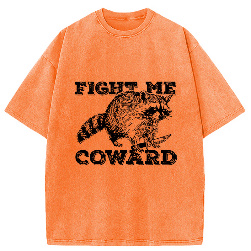 Modecanvas Raccoon With A Knife Washed T-Shirt