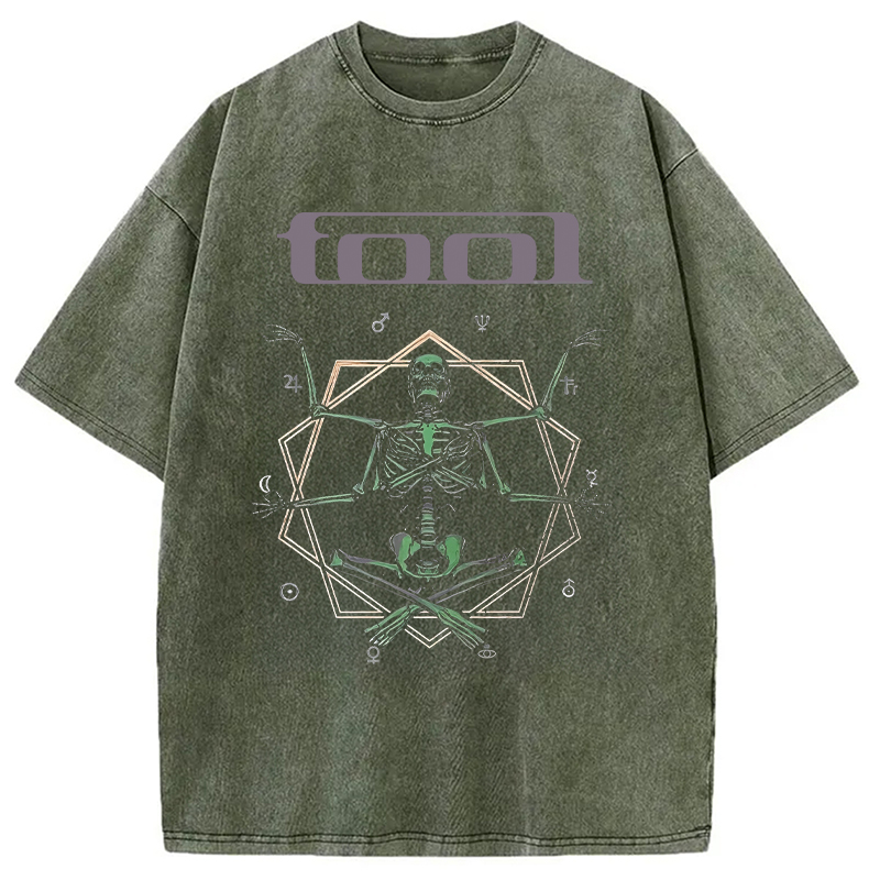 Modecanvas Soul Meditation DTG Printing Washed T-Shirt-modecanvas