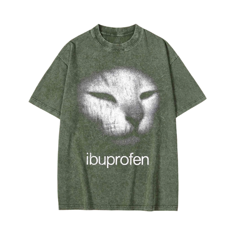 Modecanvas I Need Ibuprofen Funny Washed T-shirt