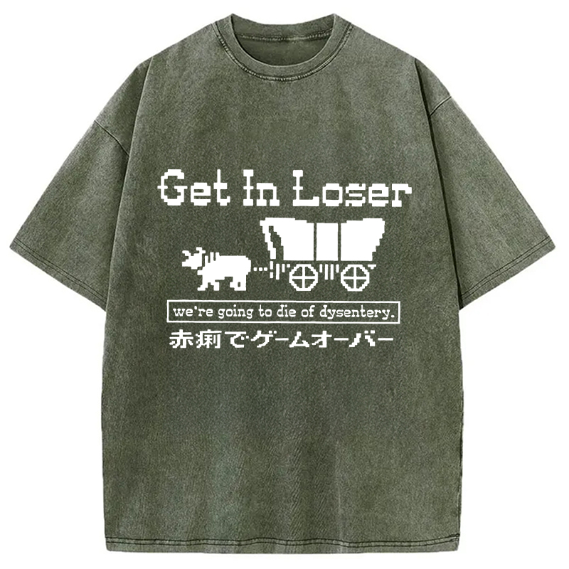 Modecanvas Died Of Dysentery Washed T-Shirt