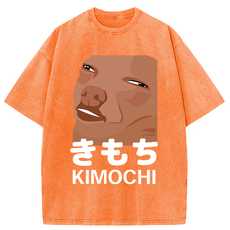 Modecanvas Kimochi Japanese Meme Washed T-Shirt