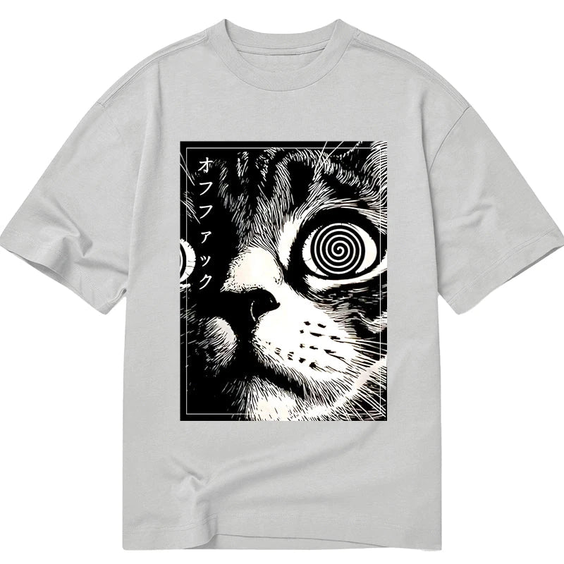 Modecanvas Scary Cat Japan DTG Printing Classic T-Shirt-modecanvas