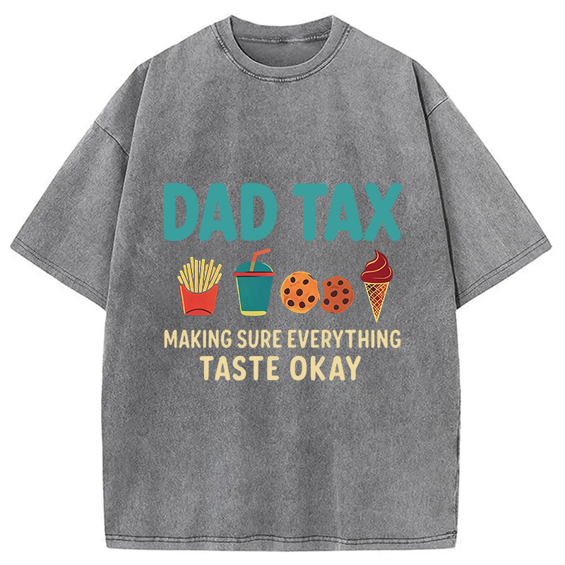 Modecanvas Food Tax DTG Printing Washed T-Shirt