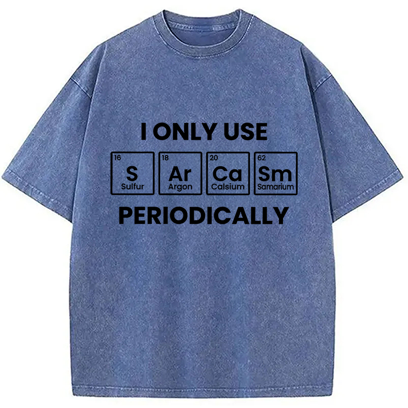 Modecanvas Interesting Chemical Elements Washed T-Shirt