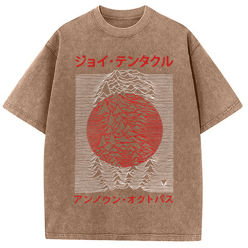 Modecanvas Retro Music Washed T-Shirt