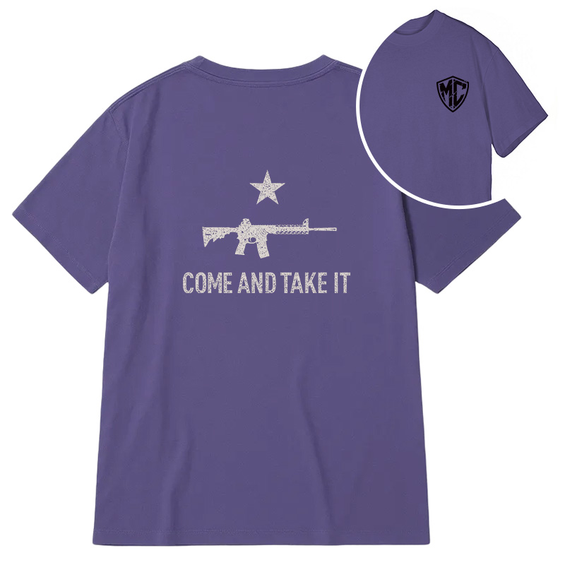 Modecanvas Come And Take It DTG Printing Back Classic T-Shirt