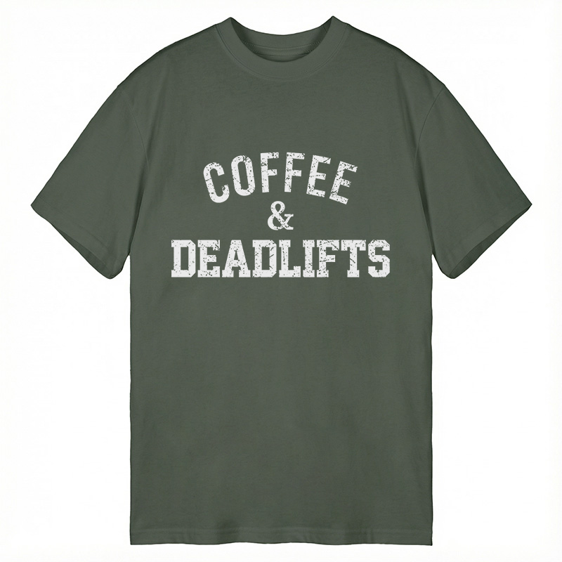 Modecanvas Coffee and Deadlifts DTG Printing Classic T-Shirt