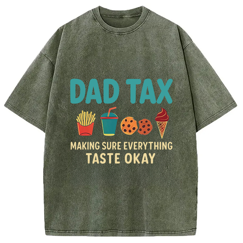 Modecanvas Food Tax DTG Printing Washed T-Shirt