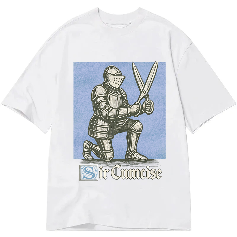 Modecanvas Funny Knight Meme DTG Printing Classic T-Shirt-modecanvas
