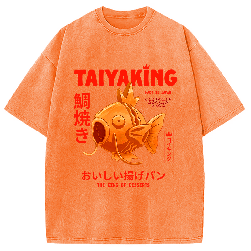 Modecanvas Thick Fish Roll DTG Printing Washed T-Shirt