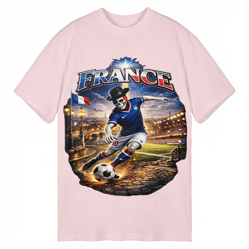 Modecanvas France Soccer DTG Printing Classic T-Shirt-modecanvas