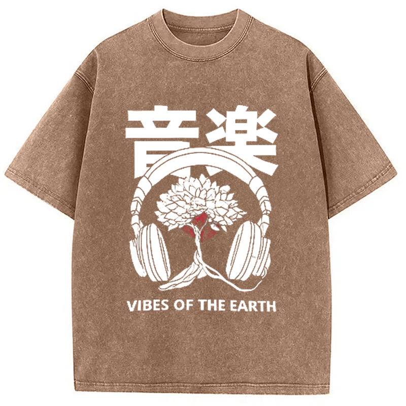 Modecanvas Music DJ Hip Hop Washed T-Shirt