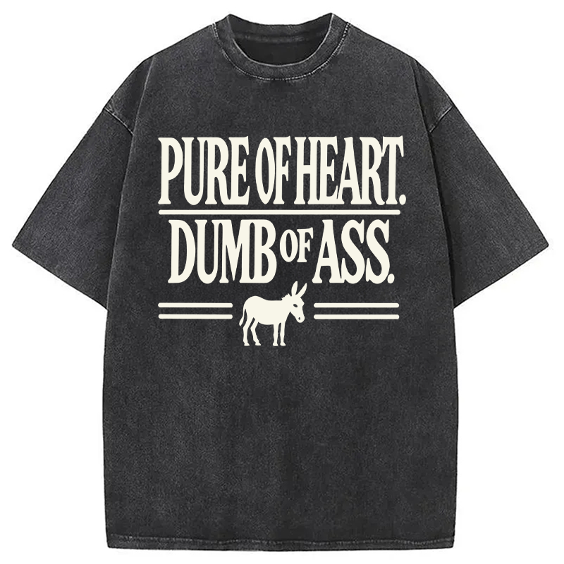 Modecanvas Cowboy Humor Funny Vintage DTG Printing Washed T-Shirt