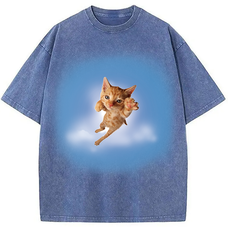 Modecanvas Pounce? More Like flounce DTG Printing Washed T-Shirt
