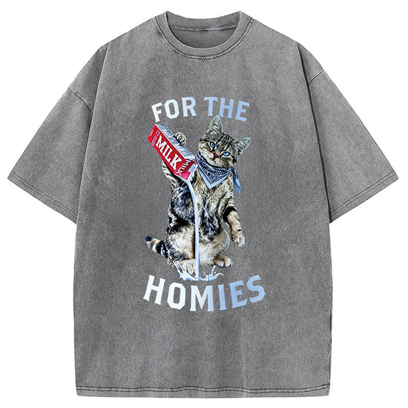 Modecanvas For The Homies DTG Printing Washed T-Shirt