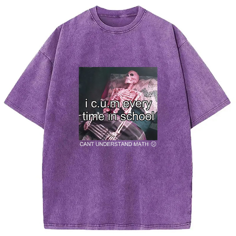 Modecanvas Everytime In School Washed T-Shirt