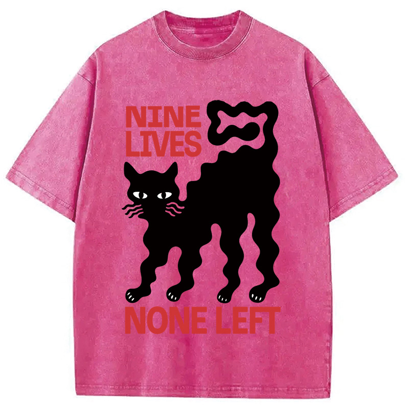 Modecanvas Neko Space Ramen Adventures Vintage Washed T-Shirt