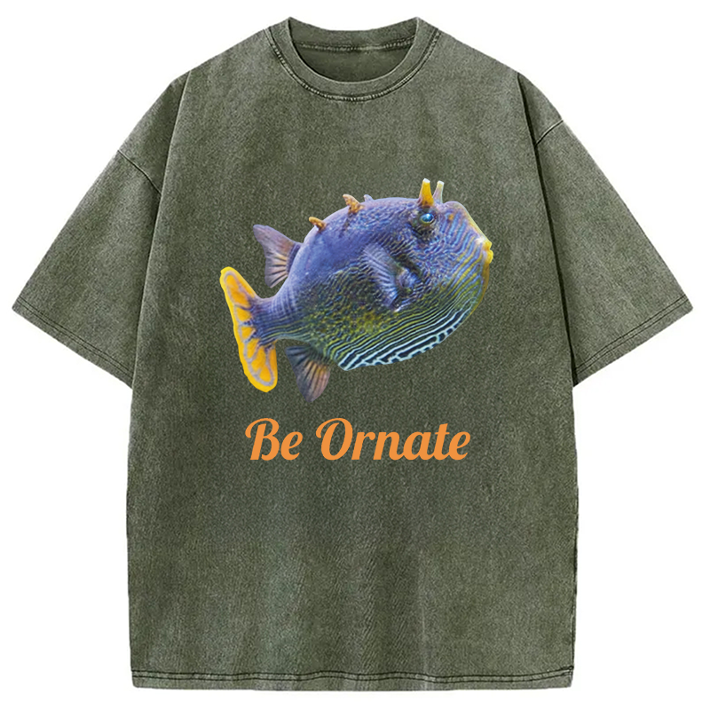 Modecanvas Be Ornate DTG Printing Washed T-Shirt