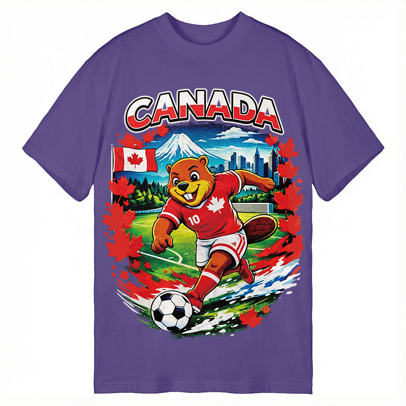 Modecanvas Canada Soccer DTG Printing Classic T-Shirt-modecanvas