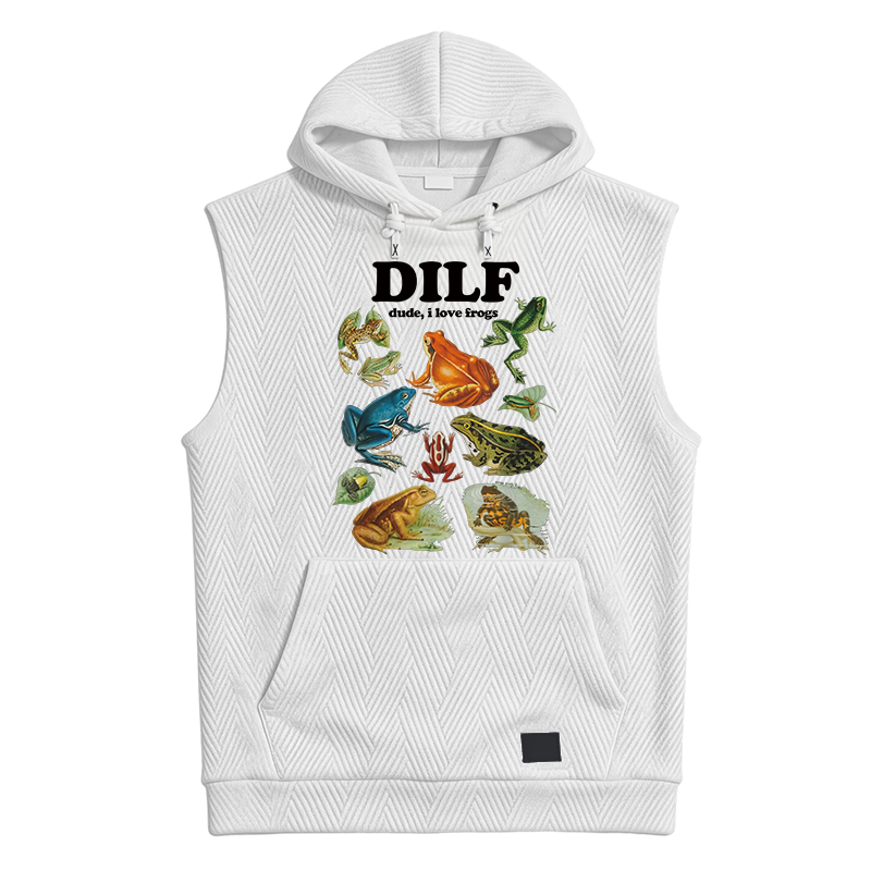 Modecanvas Dude I Love Frog Hooded Tank