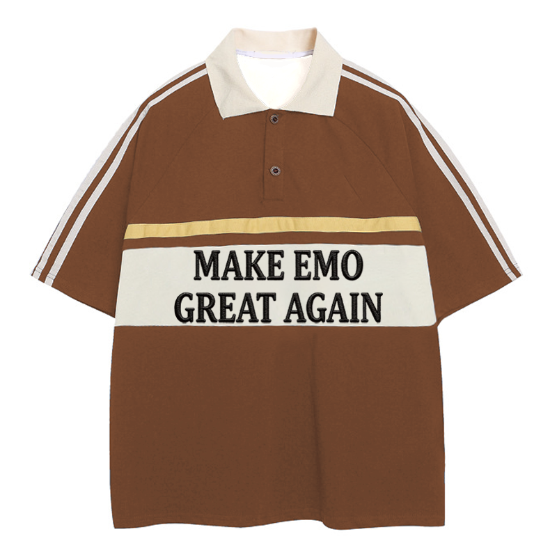 Modecanvas MEGA Polo Embroidered T-Shirt