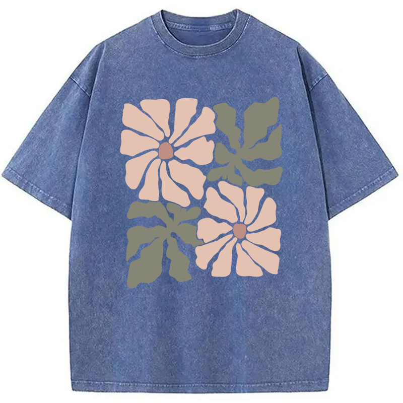 Modecanvas Boho Wildflower Washed T-Shirt