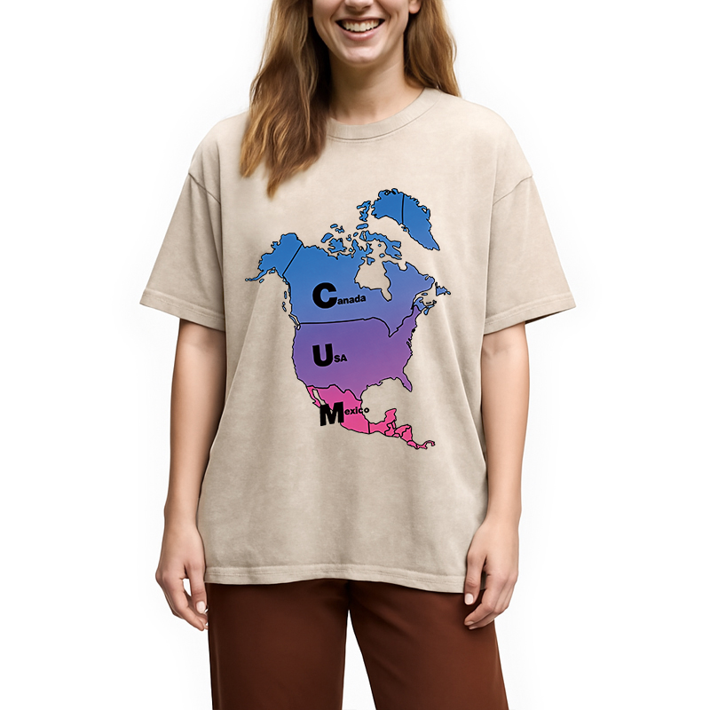 Modecanvas Canada USA Mexico DTG Printing Washed T-Shirt