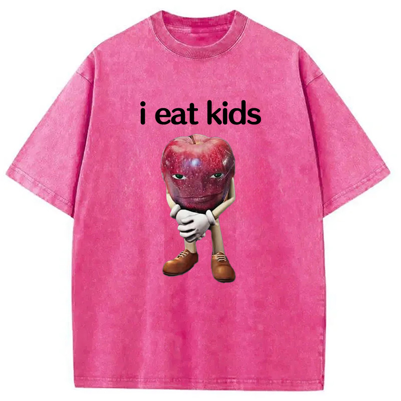 Modecanvas Me Asf Apple Funny Apple Washed T-Shirt