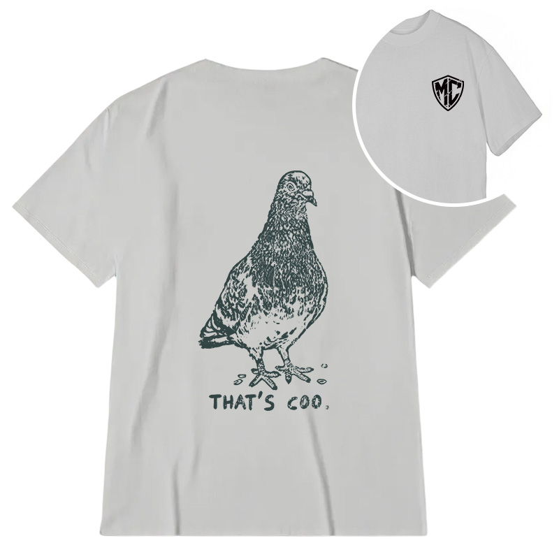 Modecanvas That's Coo Pigeon DTG Printing Back Classic T-Shirt