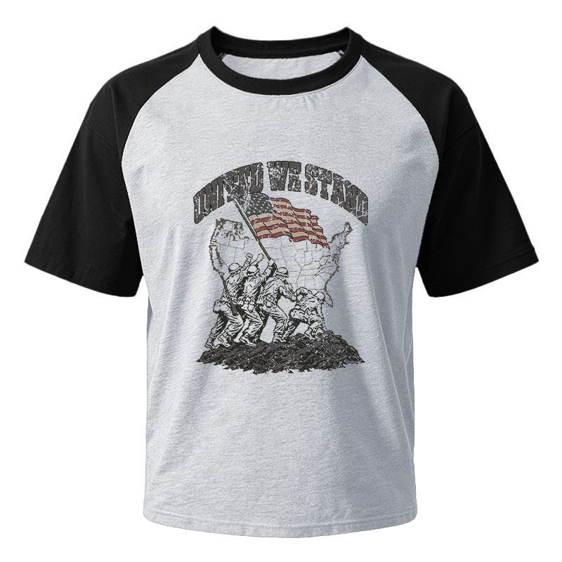Modecanvas United We Stand Raglan T-Shirt