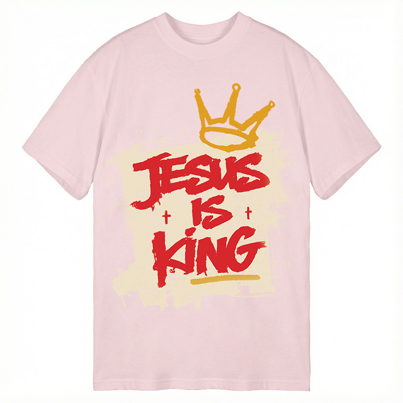 Modecanvas Jesus Is King DTG Printing Classic T-Shirt-modecanvas