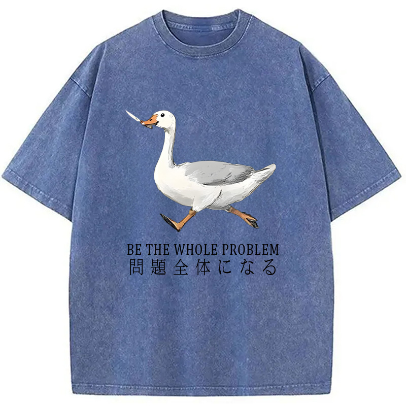 Modecanvas Running Stupid Goose Washed T-Shirt
