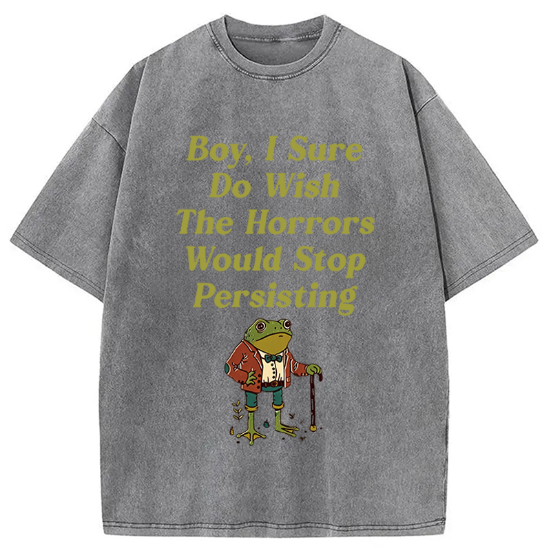 Modecanvas Horrors Are Still Persisting DTG Printing Washed T-Shirt