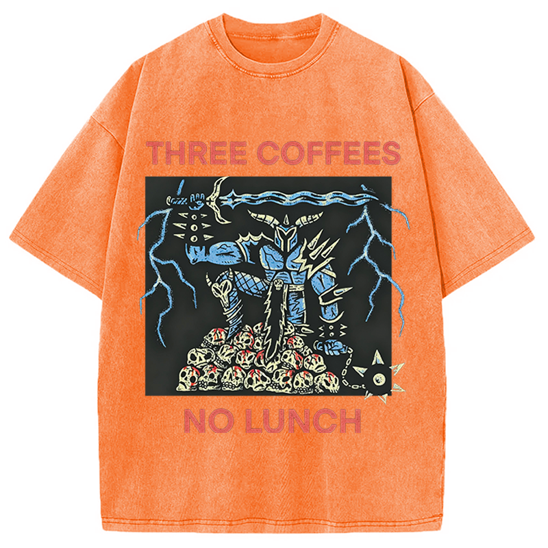 Modecanvas That Defeats Skeletons DTG Printing Washed T-Shirt