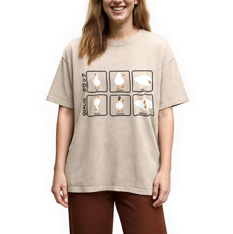 Modecanvas 3D Illustration Of A Duck Washed T-Shirt