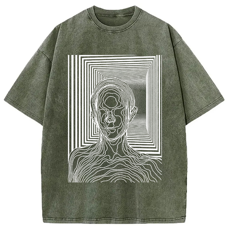Modecanvas Utopia Journey DTG Printing Washed T-Shirt-modecanvas