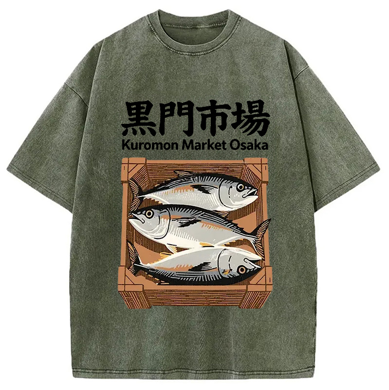Modecanvas Kuromon Market Washed T-Shirt