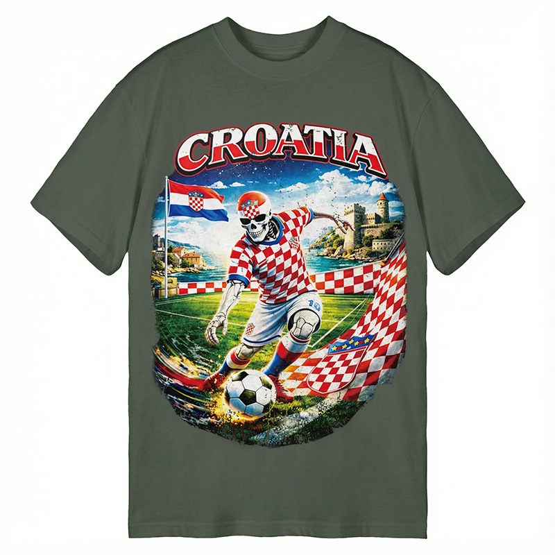 Modecanvas Croatia Soccer DTG Printing Classic T-Shirt-modecanvas