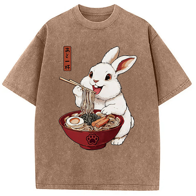 Modecanvas One More Bowl DTG Printing Washed T-Shirt