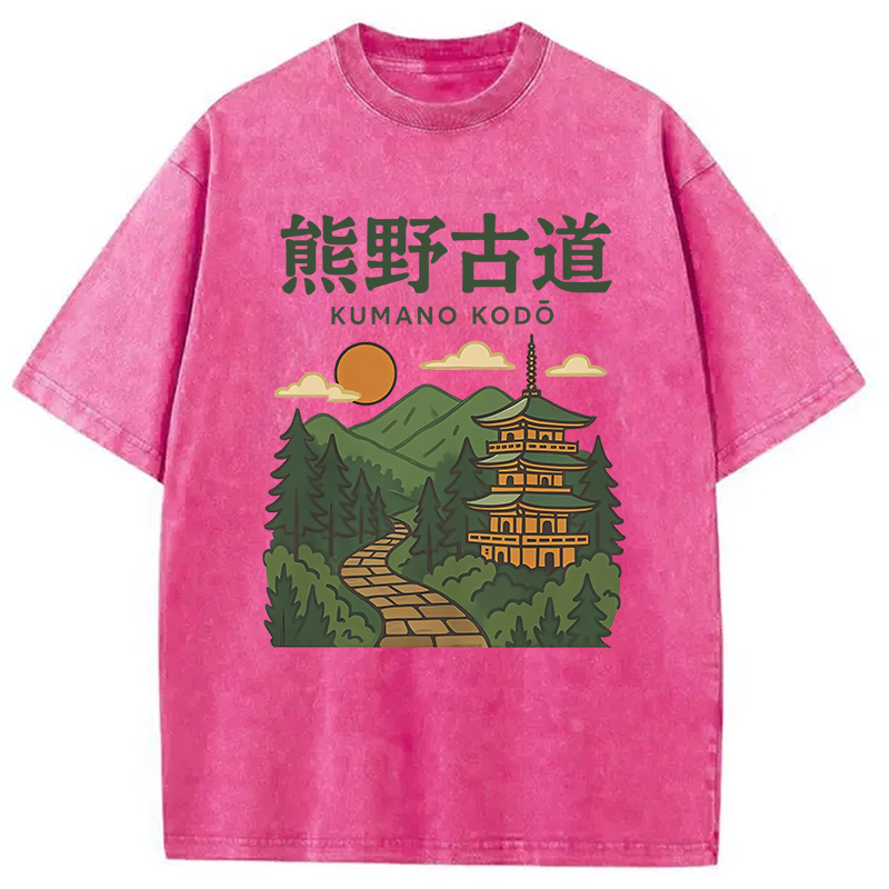 Modecanvas Kumano Kodo Japan Trail Washed T-Shirt