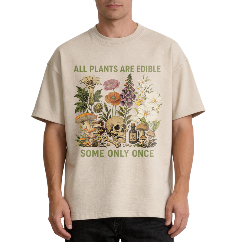 Modecanvas Some Only Once DTG Printing Washed T-Shirt